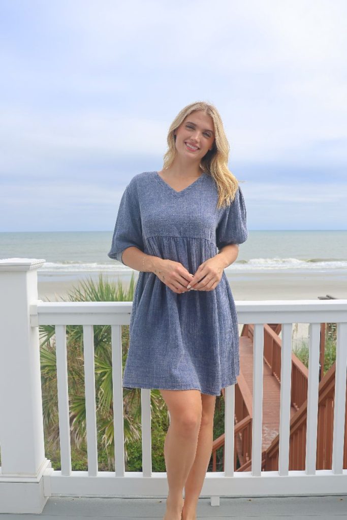 Simply Southern Gauze V-Neck Dress / M, Size M Simply Southern Gauze V-Neck Dress / M, Size M
