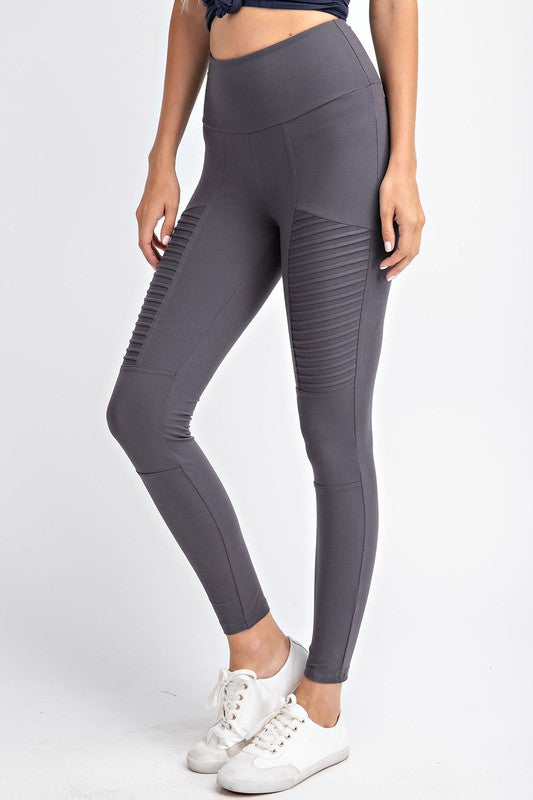 gray moto leggings