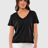 Slub V-Neck Tee
