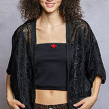 Crochet Short Open Cardigan