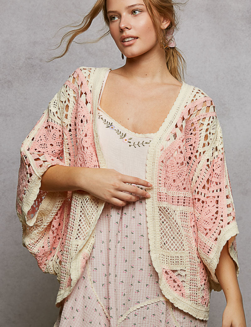 Crochet Open Cardigan