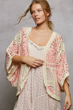 Crochet Open Cardigan