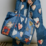 Pol Patchwork Denim Bag