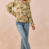 Bold Floral With Ruffle Details