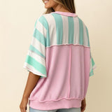 Flutter 3/4 Sleeve French Terry Top