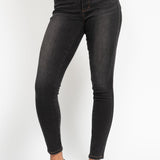 Judy Blue HW Skinny Black Wash Jeans