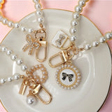 Pearl Seashell Bag Charm Keychains