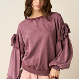 Balloon Sleeve Sweatshirt