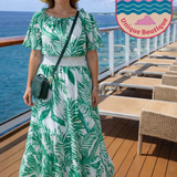 Milio Hawaiian Crop Top & Maxi Skirt Set