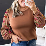 Floral Puff Sleeve Blouse