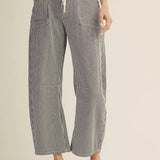 Pin Striped Barrel Pants