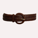 Faux Leather Braided Belt