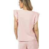 Ruffle Top Two Piece Set