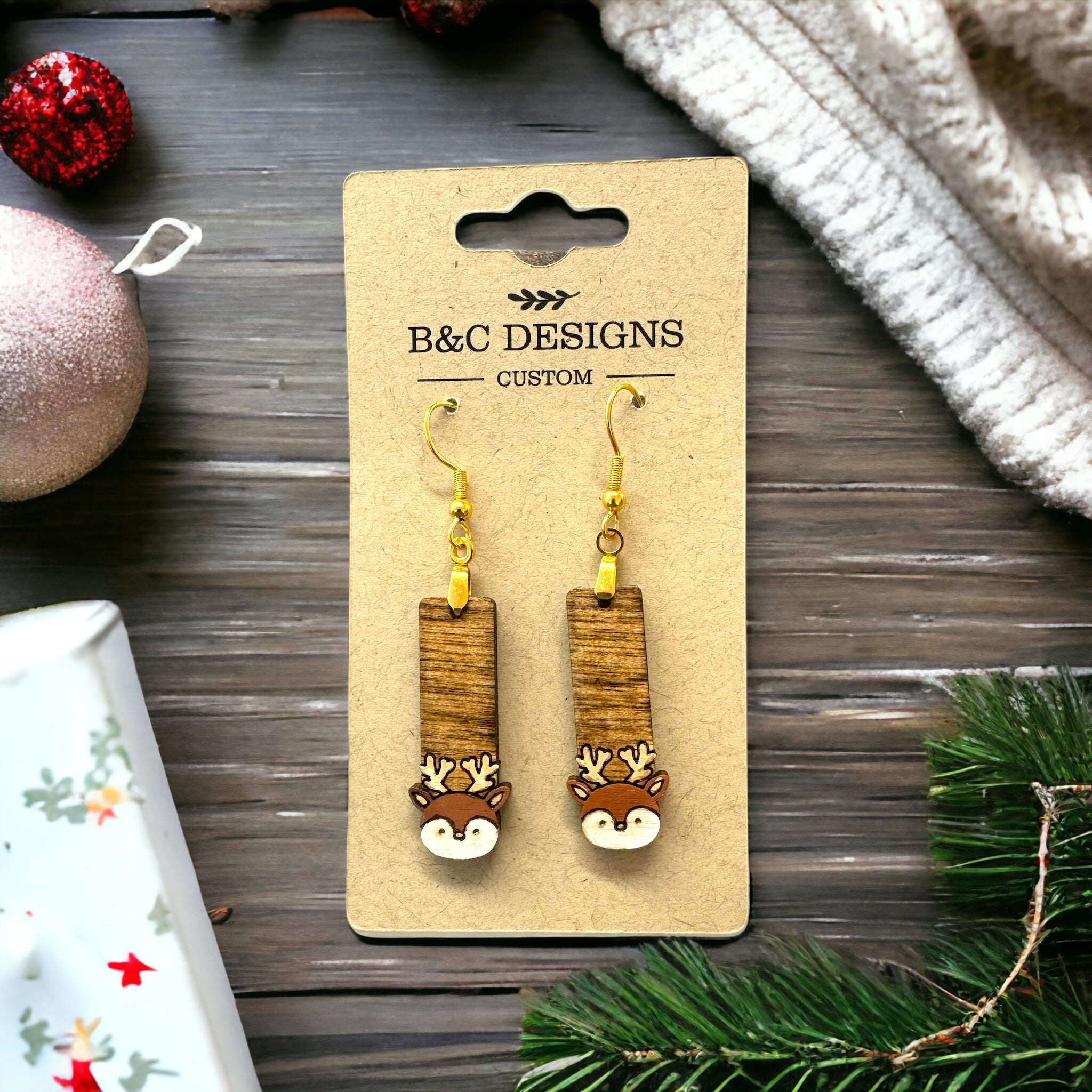 Hand Made Holiday Earrings