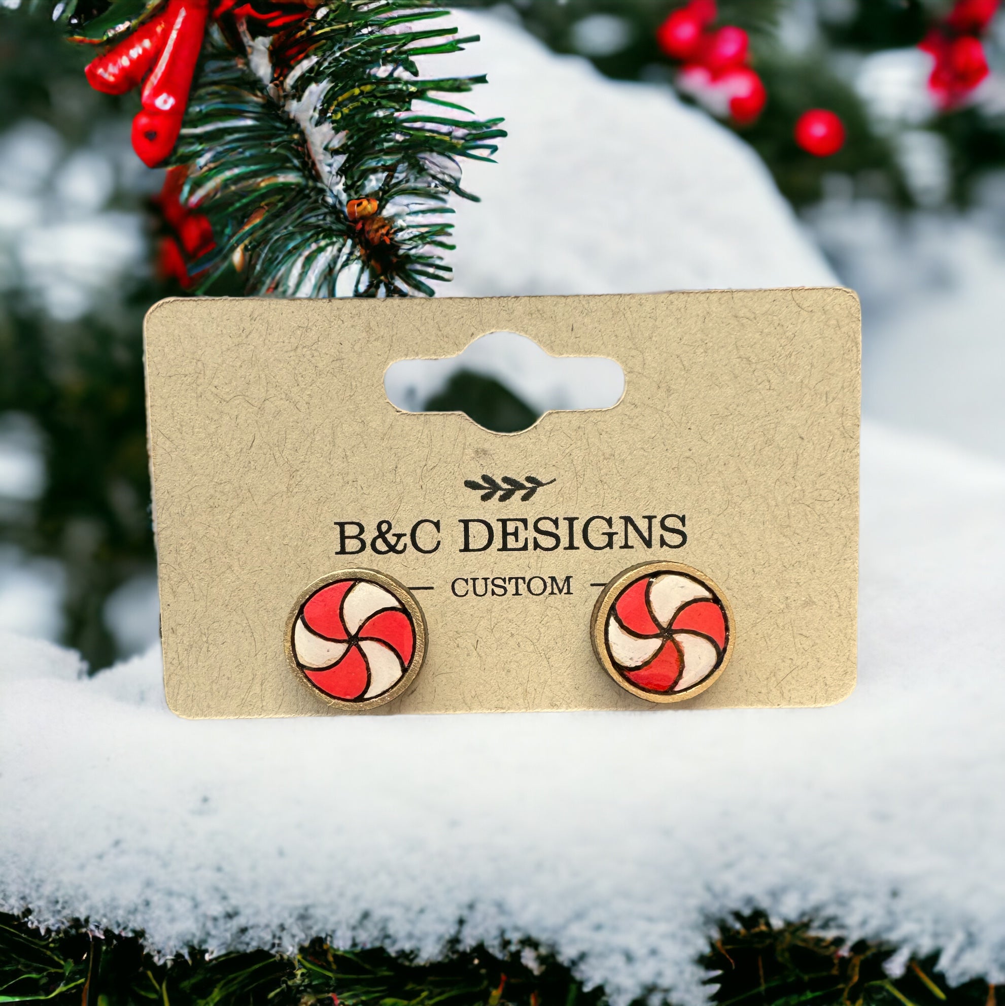 Hand Made Holiday Earrings