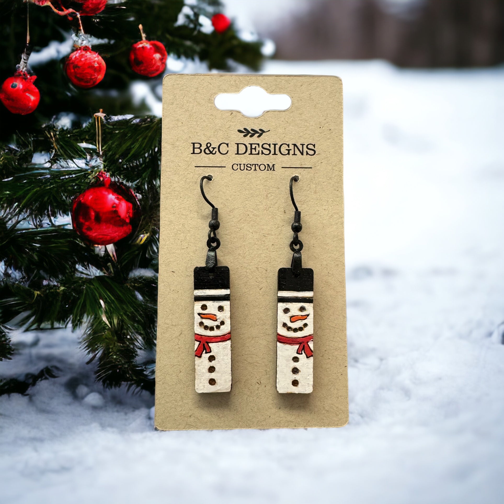 Hand Made Holiday Earrings