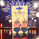 Red White And Swim Earrings