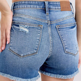 Judy Blue Fray Hem Shorts
