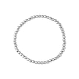 Stainless Steel Metal Bead Stretch Bracelet
