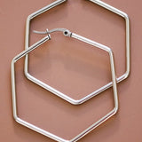 Stainless Steel Hexagon Hoops