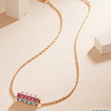 Hexagonal Prism Mama Necklace