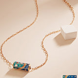 Hexagonal Prism Day & Night Necklace