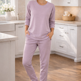 High Low Crew Neck and Spandex Pants