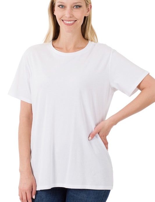 Boyfriend Round Neck Tee