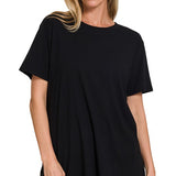 Boyfriend Round Neck Tee