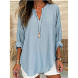 Long Sleeve V-Neck Top