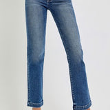 Risen Mid Rise-Straight Jeans