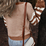 Stripe Geometric Sweater