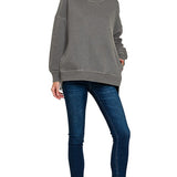 Hi-Low Pullover with Pockets