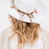 Boho Tassel Band Straw Hat