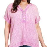 Double Gauze Henley Shirt