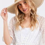 Sun Hat Woven Edge Band