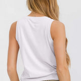 Loose Fit Ribbed Tank