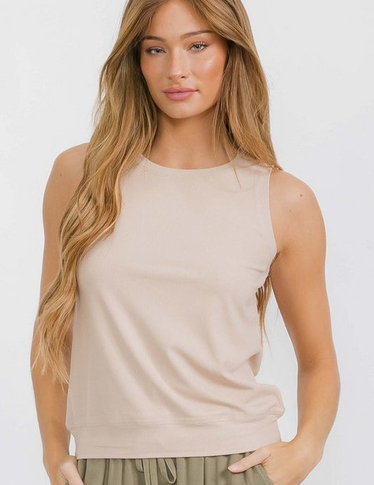 Loose Fit Ribbed Tank