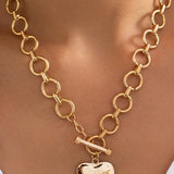 Hammered Heart Necklace