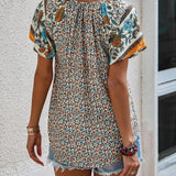 V-Neck Casual Loose Shirt