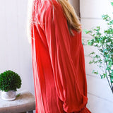 Peasant Blouse With Ruffled Cuff