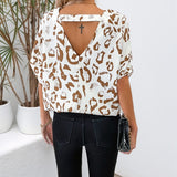 V-Neck Leopard Top