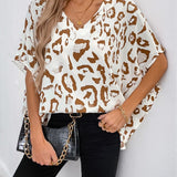 V-Neck Leopard Top