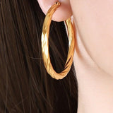 18K Stainless Steel Hoop Earring