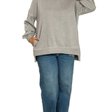 Hi-Low Pullover with Pockets