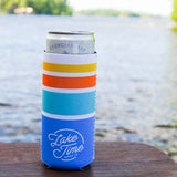 Lake Time Slim Can Coozie