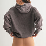 Waffle Knit Hoodie