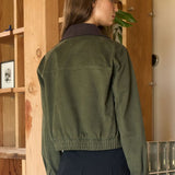 Corduroy Zip Up Jacket