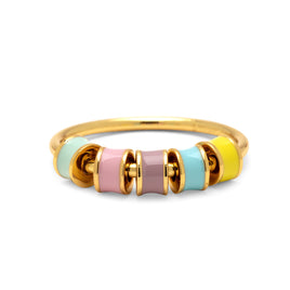 Pura Vida Pastel Enamel Bead Fidget Ring