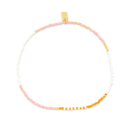 Pura Vida Mixed Seed Bead Stretch Anklet